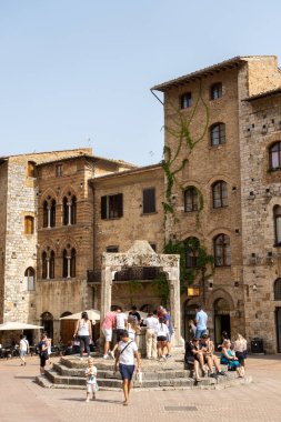 San Gimignano medieval town in the province of Siena, Italy.