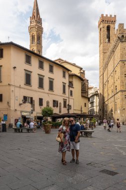 İtalya, Floransa 'daki Piazza Della Signoria.