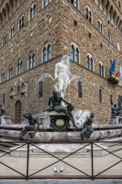 İtalya, Floransa 'daki Piazza Della Signoria.