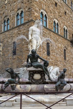 İtalya, Floransa 'daki Piazza Della Signoria.