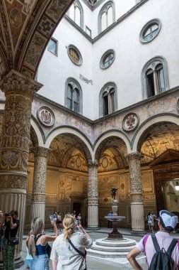 İtalya, Floransa 'daki Piazza Della Signoria.