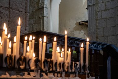 Ortaçağ Castelsardo kasabası, Sassari ili, Sardunya, İtalya