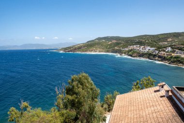 Ortaçağ Castelsardo kasabası, Sassari ili, Sardunya, İtalya