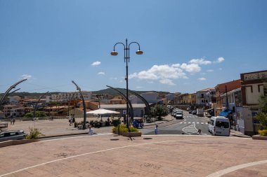 Ortaçağ Castelsardo kasabası, Sassari ili, Sardunya, İtalya