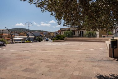 Ortaçağ Castelsardo kasabası, Sassari ili, Sardunya, İtalya