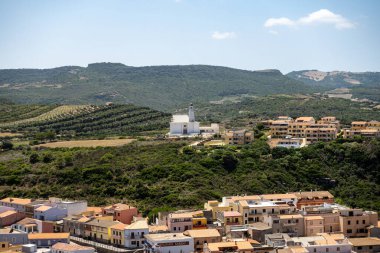 Ortaçağ Castelsardo kasabası, Sassari ili, Sardunya, İtalya