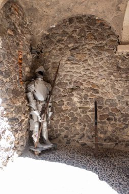 Ortaçağ Castelsardo kasabası, Sassari ili, Sardunya, İtalya