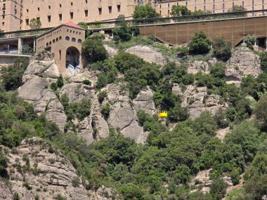 Katalonya, İspanya 'daki Montserrat Dağı Manastırı