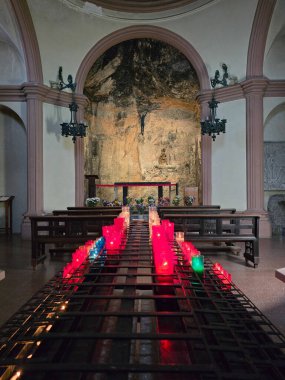 Katalonya, İspanya 'daki Montserrat Dağı Manastırı