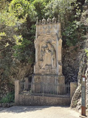 Katalonya, İspanya 'daki Montserrat Dağı Manastırı