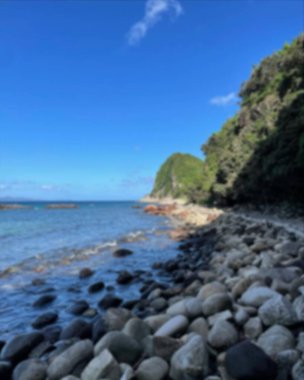 Doğa manzarası ve şehir manzarası bulanık 