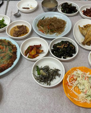 Lezzetli yiyeceklerin yakın görüntüsü