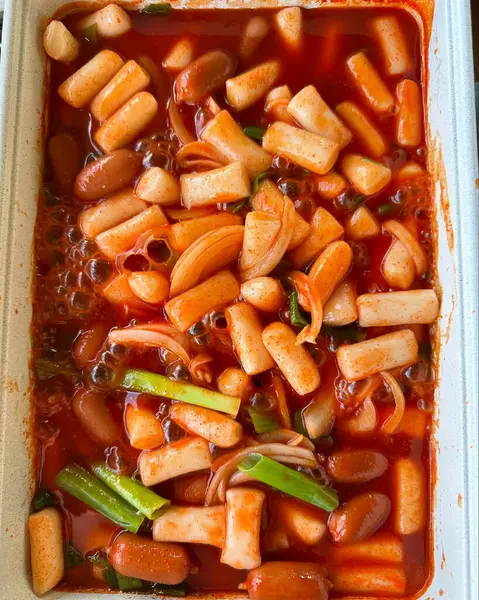 Geleneksel Kore baharatlı kimchi, Kore yemeği.