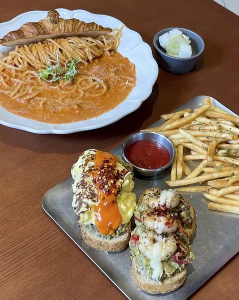 Lezzetli yiyeceklerin yakın görüntüsü