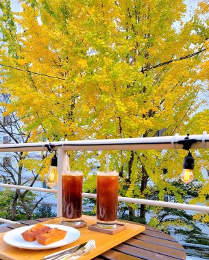 Güzel sonbahar yaprakları, bitki örtüsü