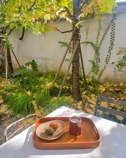 Bir fincan kahve ve kitapla sonbahar sakin bir hayat.