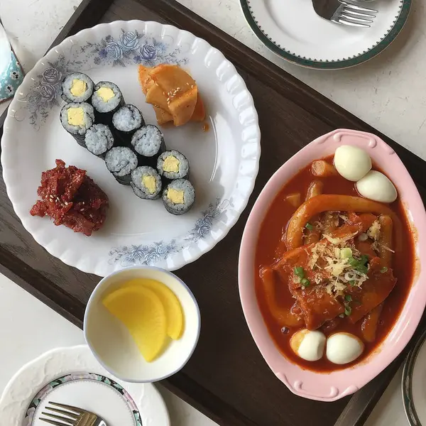 Lezzetli yiyeceklerin yakın görüntüsü