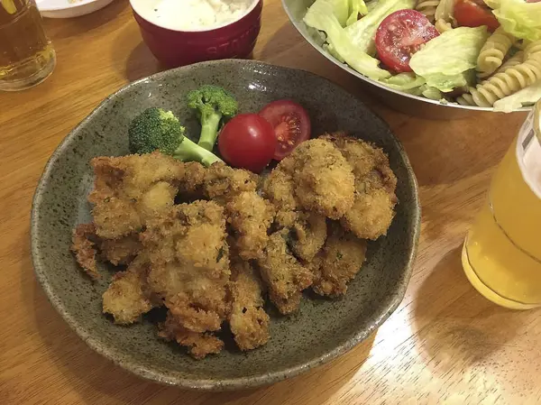 Lezzetli Asya yemeklerinin yakın görüntüsü