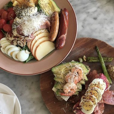 Lezzetli yiyeceklerin yakın görüntüsü