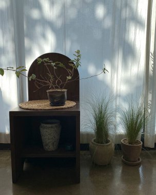 Modern bir evin içinde.