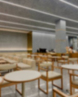 İçerisi bulanık. Kahve dükkanı ve resterant. 