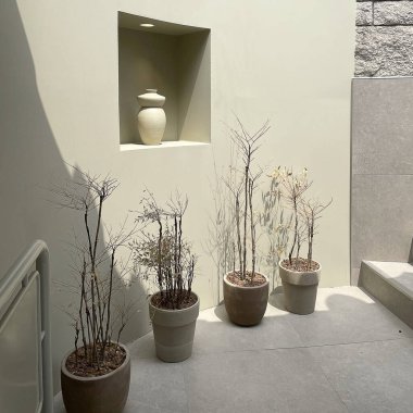 Modern oturma odasının modern iç mekanı