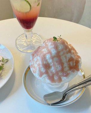 Lezzetli yiyeceklerin yakın görüntüsü