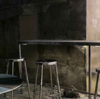 Modern kafede boş bir masa. yüksek kaliteli fotoğraf