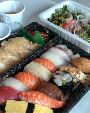 Çeşitli yiyeceklerin yakın görüntüsü