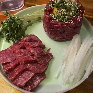 Dana eti, dilimlenmiş et, Japon yemeği..