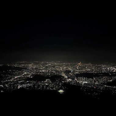 Şehir gece manzarası, Bangkok şehri, Tayland