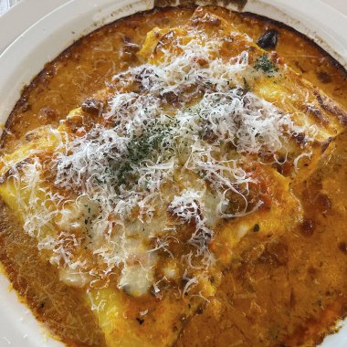 Tavuklu makarna fotoğrafı.