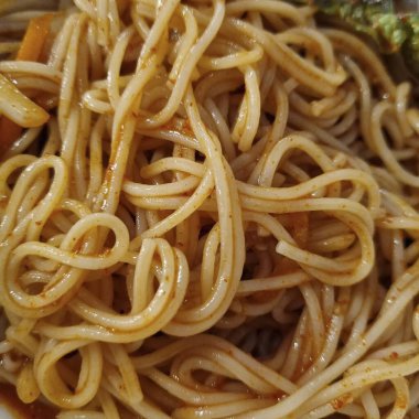 Domates soslu spagetti.