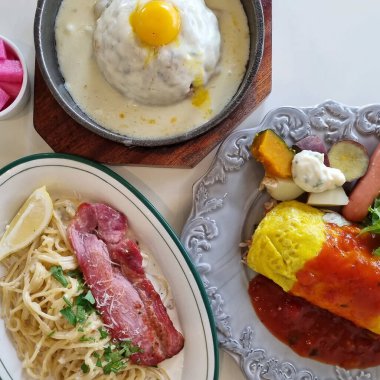 sahanda yumurta ve sosis Kahvaltı