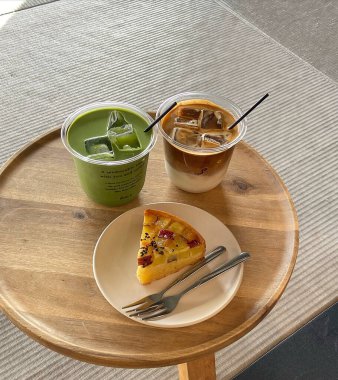 Lezzetli Asya yemeklerinin yakın görüntüsü