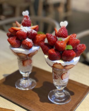 Lezzetli Asya yemeklerinin yakın görüntüsü