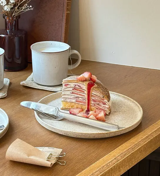 Masada çilekli kek..