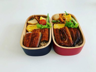 Japon mutfağı, kızarmış balık, kızarmış balık, sebze ve soya sosu.