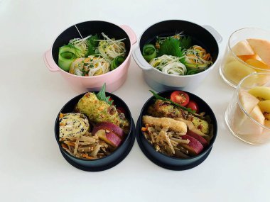 Lezzetli salatanın yakın görüntüsü