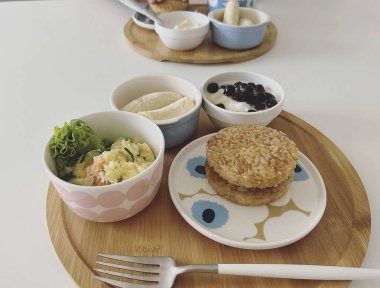 Lezzetli yiyeceklerin yakın görüntüsü