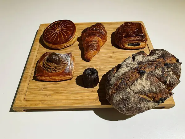 fresh bread in the oven