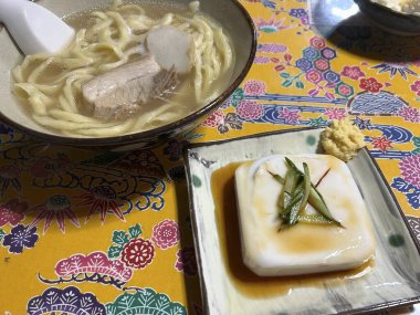 Lezzetli Asya mutfağının yakın görüntüsü