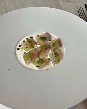 Lezzetli deniz ürünleri tabağı.