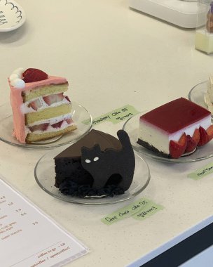 Lezzetli yiyeceklere yakın.