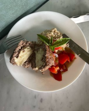 Lezzetli yiyeceklerin yakın görüntüsü