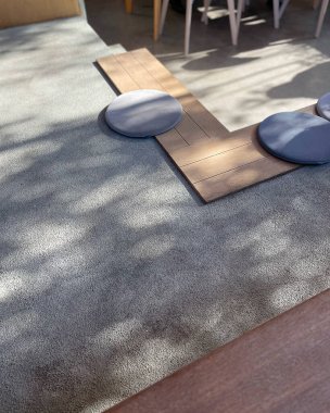 Modern bir evin içinde.