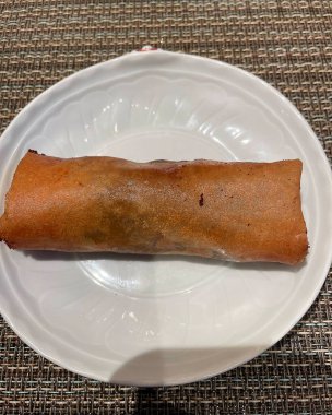 Lezzetli Asya yemeklerinin yakın görüntüsü