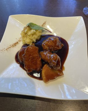 Kızarmış domuz eti fotoğrafı.