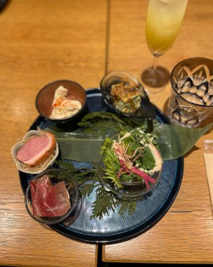 Lezzetli yiyeceklerin yakın görüntüsü