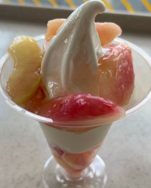 Lezzetli yiyeceklere yakın.